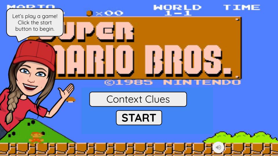 Super Mario Bros. – Context Clues